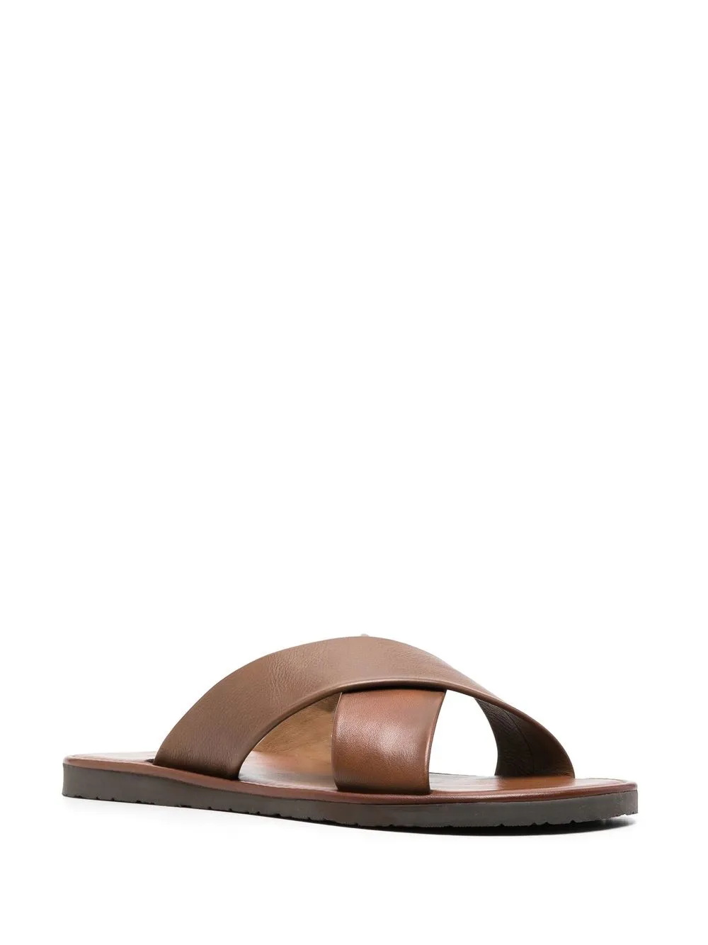Scarosso Adriano leren sandalen - Bruin
