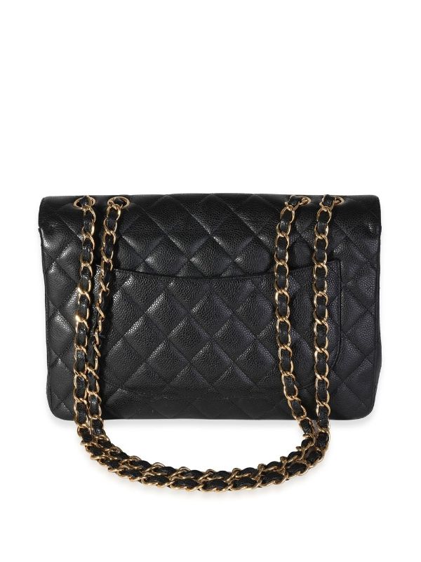 Chanel Pre-owned Jumbo Classic Flap Shoulder Bag - Black
