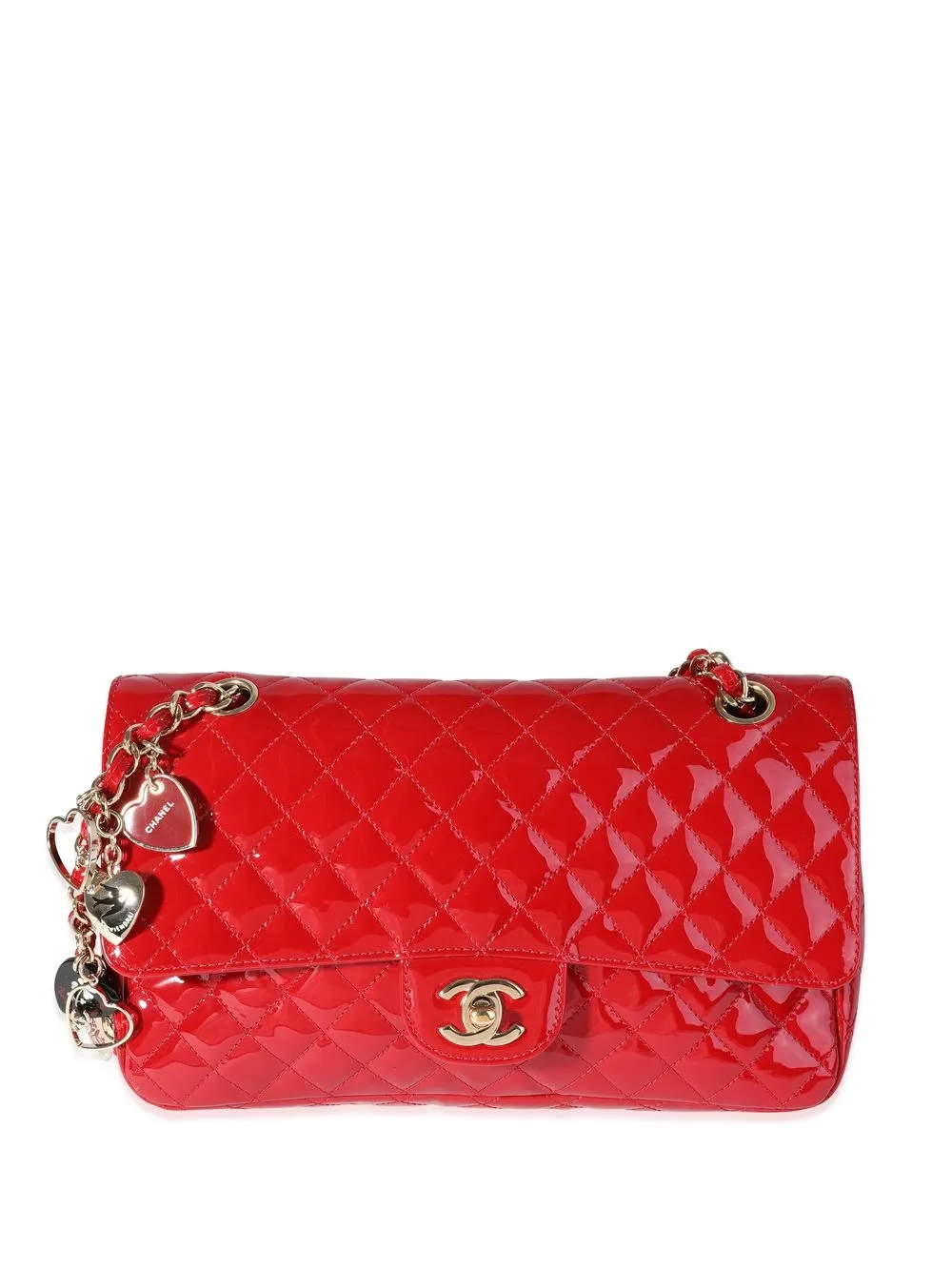 Pre-owned Chanel Medium Valentine's Day Shoulder Bag In Red