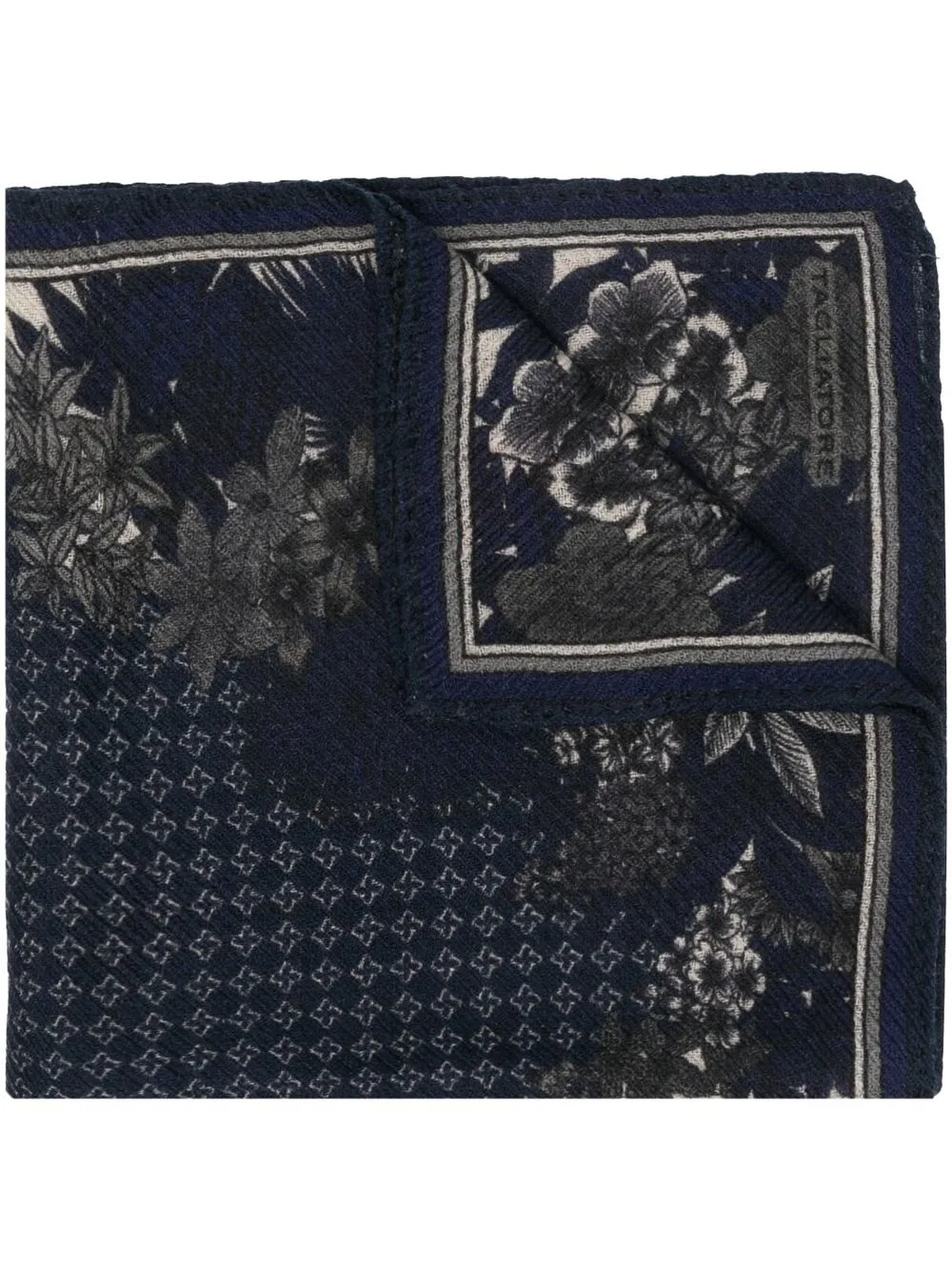 

Tagliatore floral-print pocket square - Blue