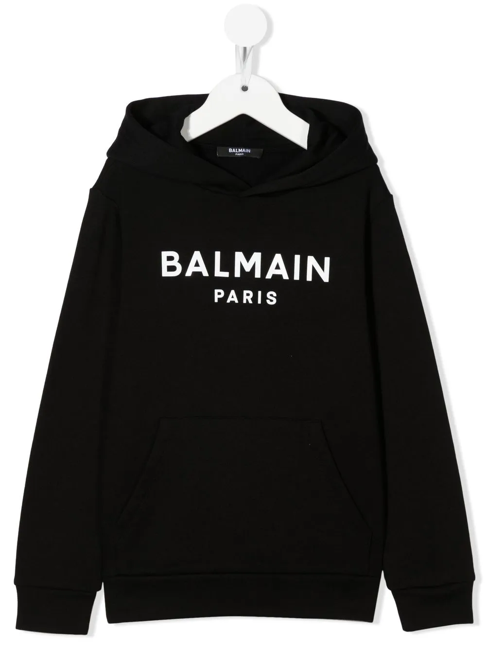 

Balmain Kids hoodie con logo estampado - Negro