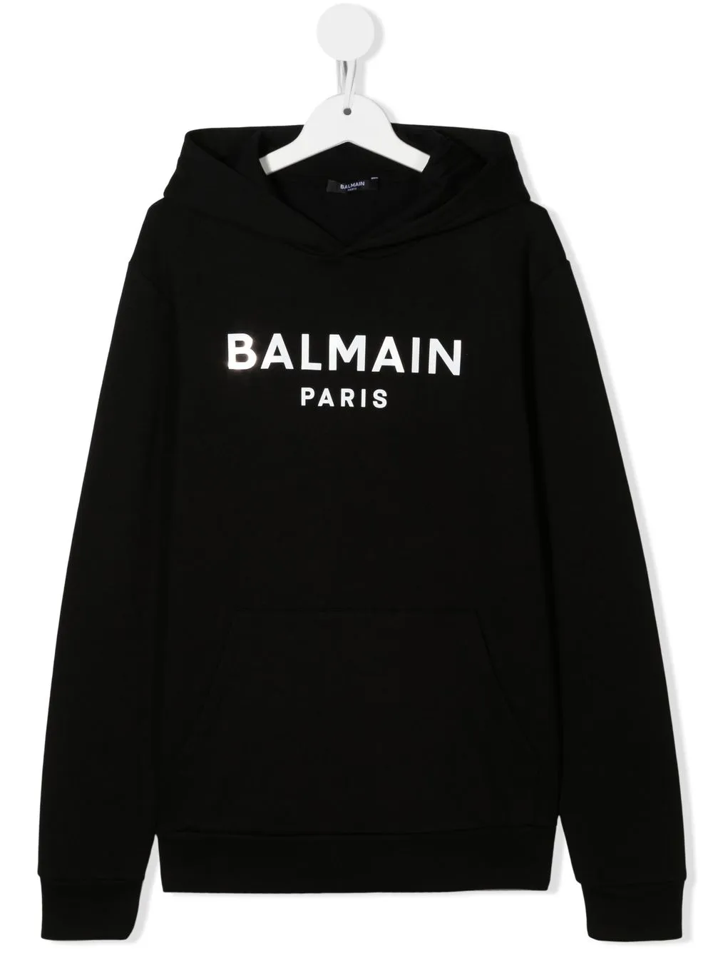 

Balmain Kids hoodie con logo estampado - Negro