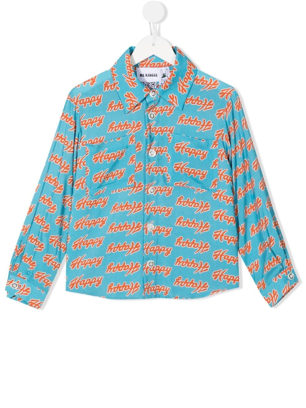 Natasha Zinko Kids' Graphic-print Shirt In Blue