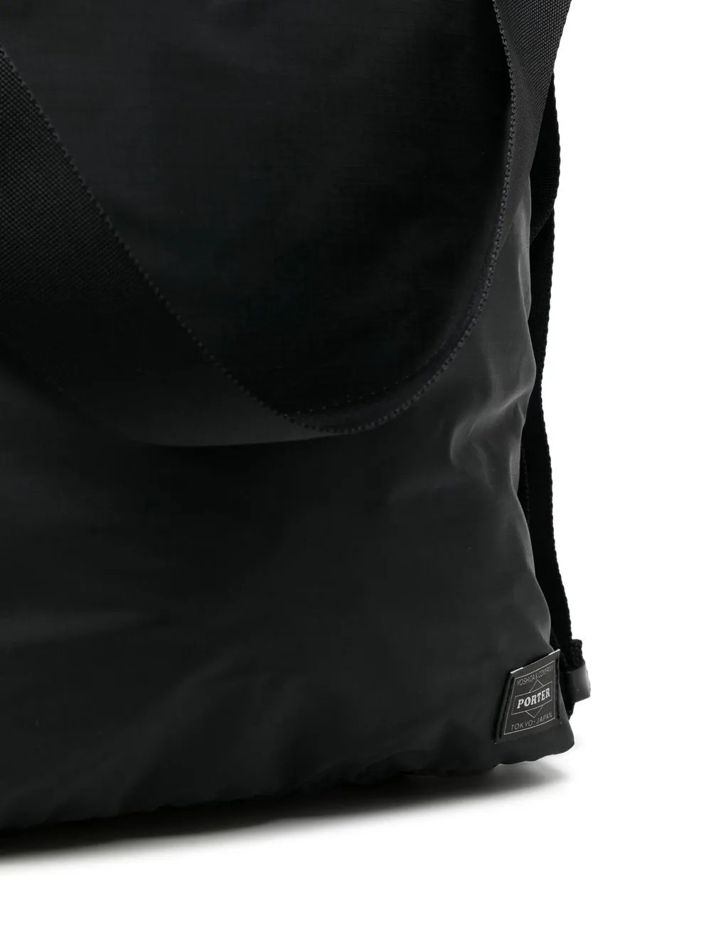 Porter-Yoshida & Co. Schoudertas met logopatch Zwart