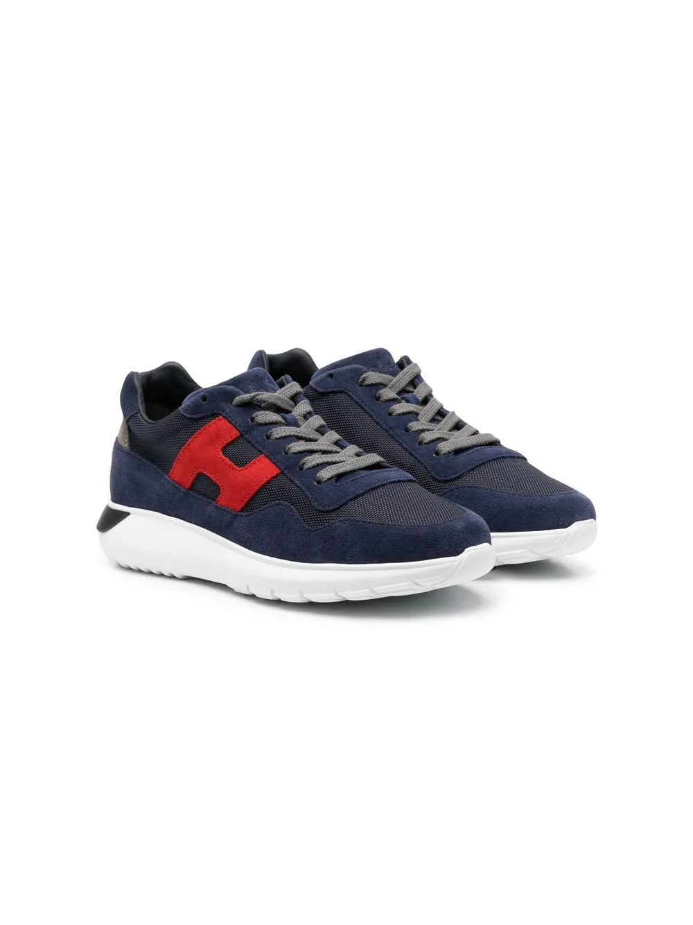 

Hogan Kids tenis bajos con agujetas - Azul