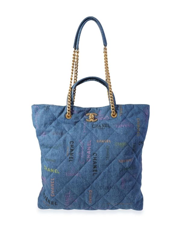 Chanel Pre-Owned Denim Mood Tote Bag Farfetch