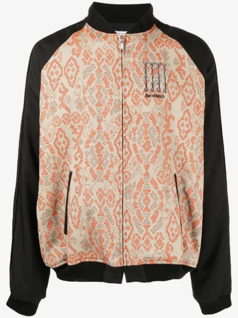 Children Of The Discordance patterned-jacquard bomber jacket