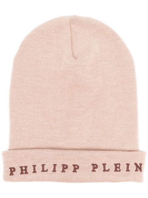 Philipp Plein logo-embroidered beanie Men