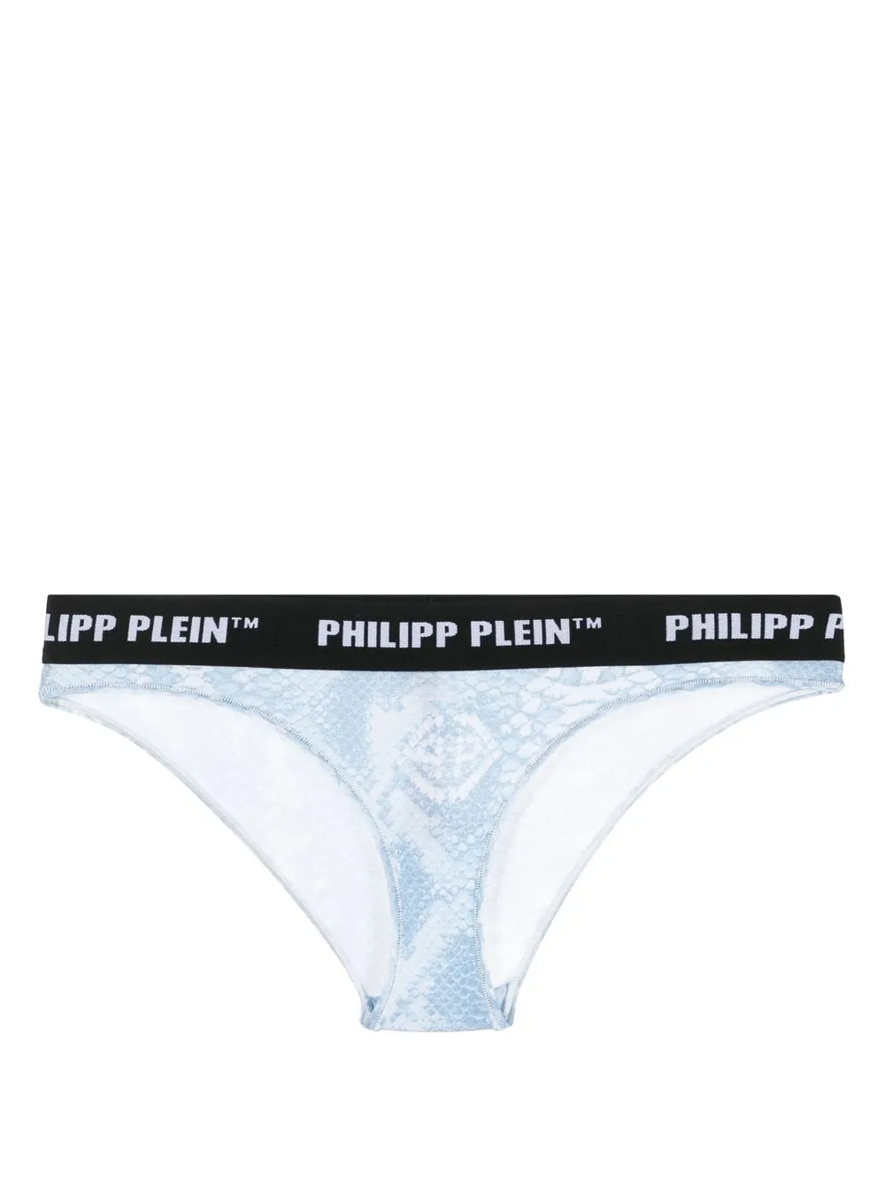 Philipp Plein Slip met logoband Blauw