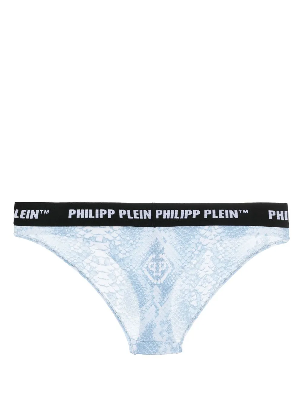 Philipp Plein Slip met logoband - Blauw