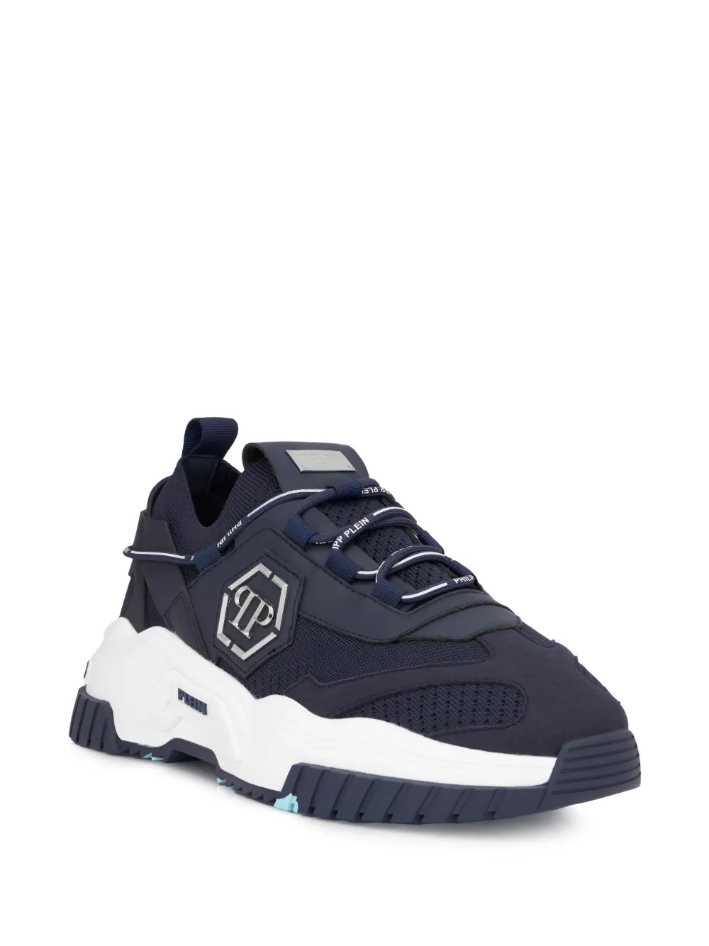 Philipp Plein Hexagon low-top sneakers Blauw