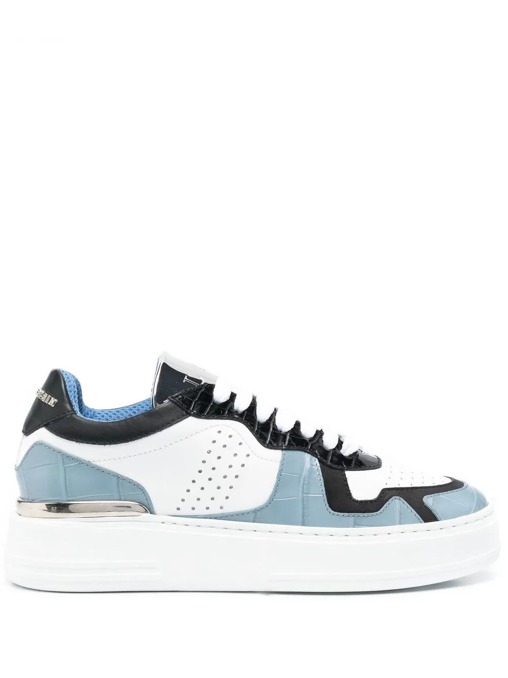 

Philipp Plein tenis con diseño color block - Azul