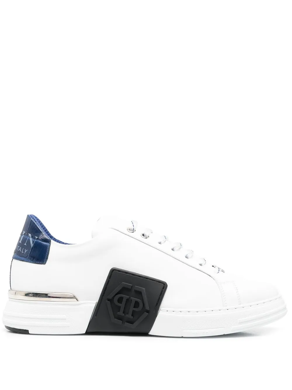 

Philipp Plein tenis bajos Hexagon - Blanco