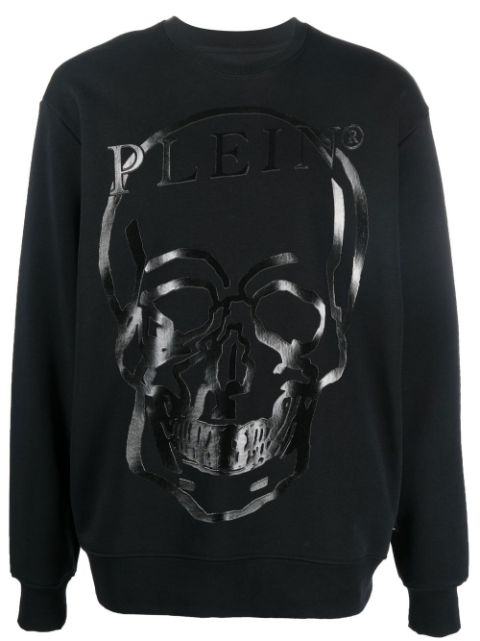 Philipp Plein skull-print crew neck sweatshirt Women