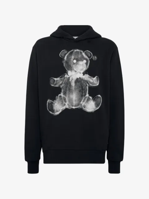 Philipp Plein sudadera con oso estampado