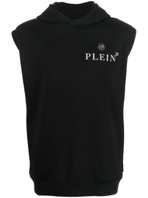 Philipp Plein Hexagon logo-print hoodie Men