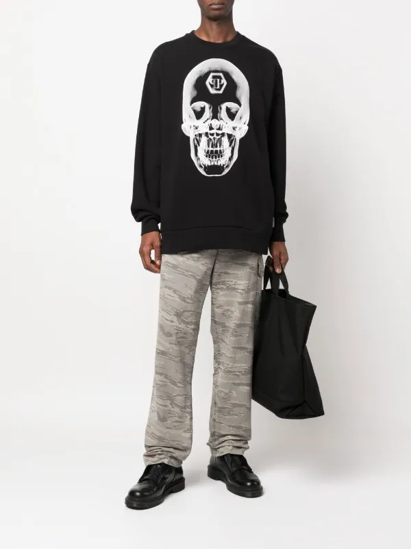 Philipp Plein スカル スウェットシャツ | ブラック | FARFETCH JP