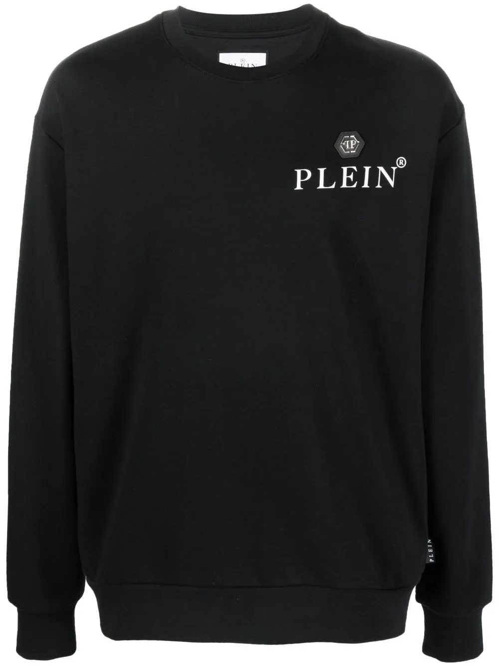 

Philipp Plein logo-print crew neck sweater - Black