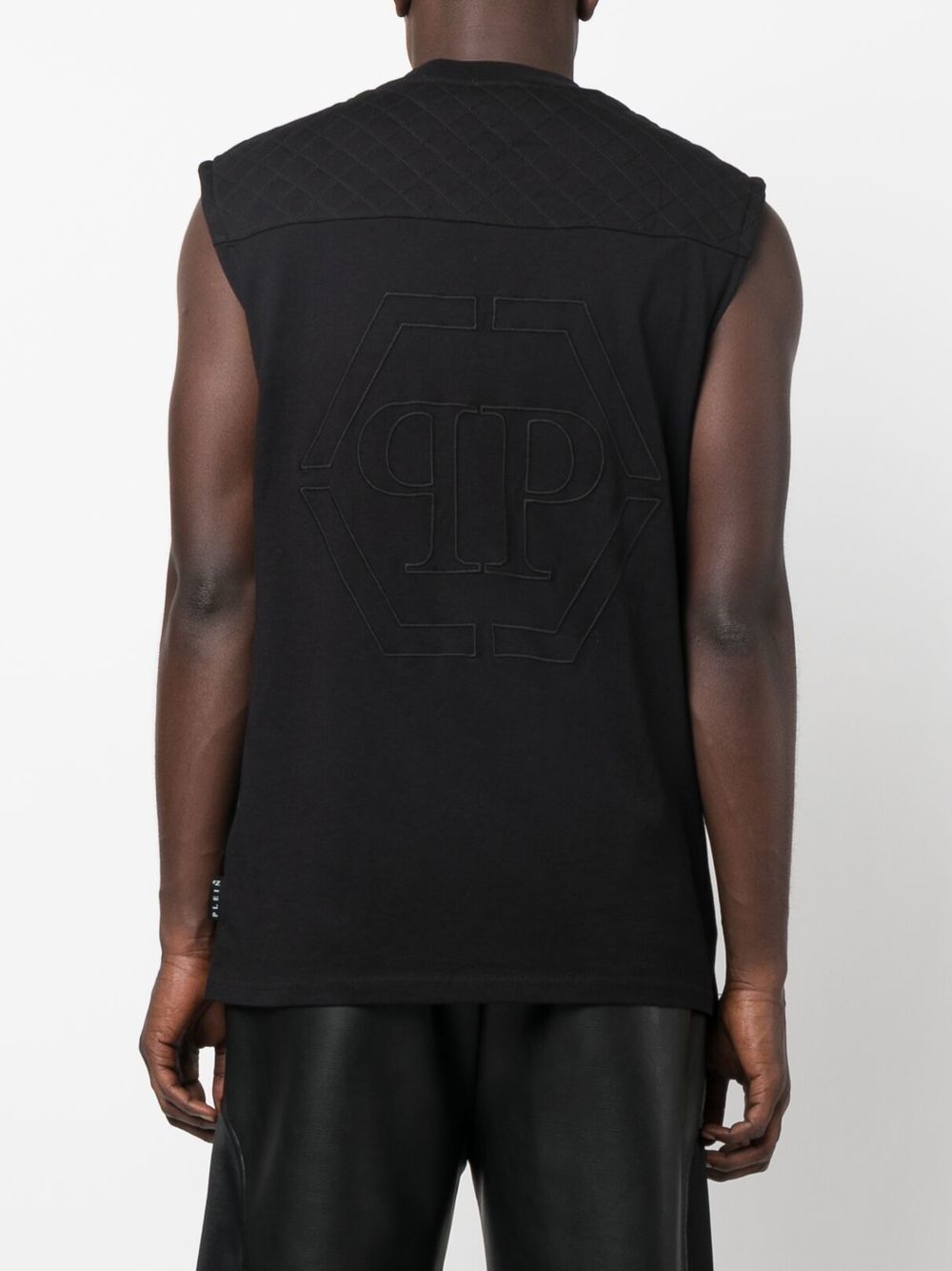 Philipp Plein Hexagon quilted vest Men