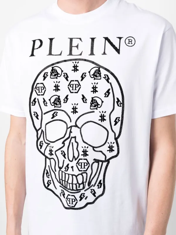 【大幅値下げ】未使用PHILIPP PLEIN フィリッププレイン♠︎スカルT Philipp Plein スカル Tシャツ | ホワイト | FARFETCH JP