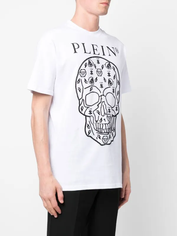 Philipp Plein スカル Tシャツ | ホワイト | FARFETCH JP