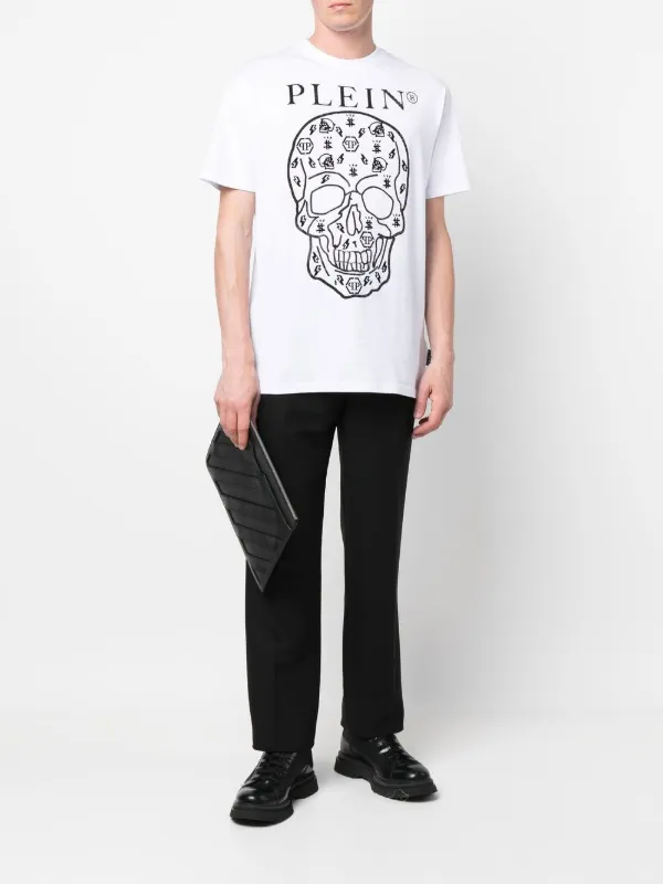Philipp Plein skull print Round Neck T shirt Farfetch
