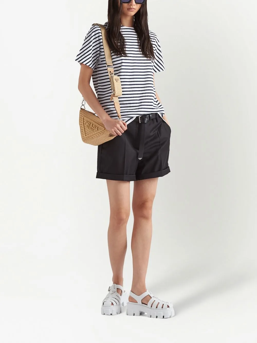 Prada T-shirt met print - Wit