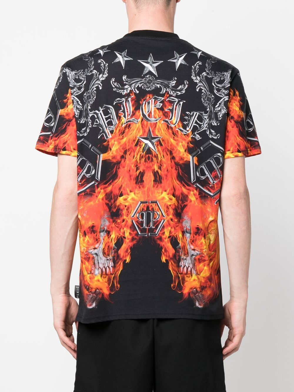 Philipp Plein flame-print short-sleeve T-shirt Men