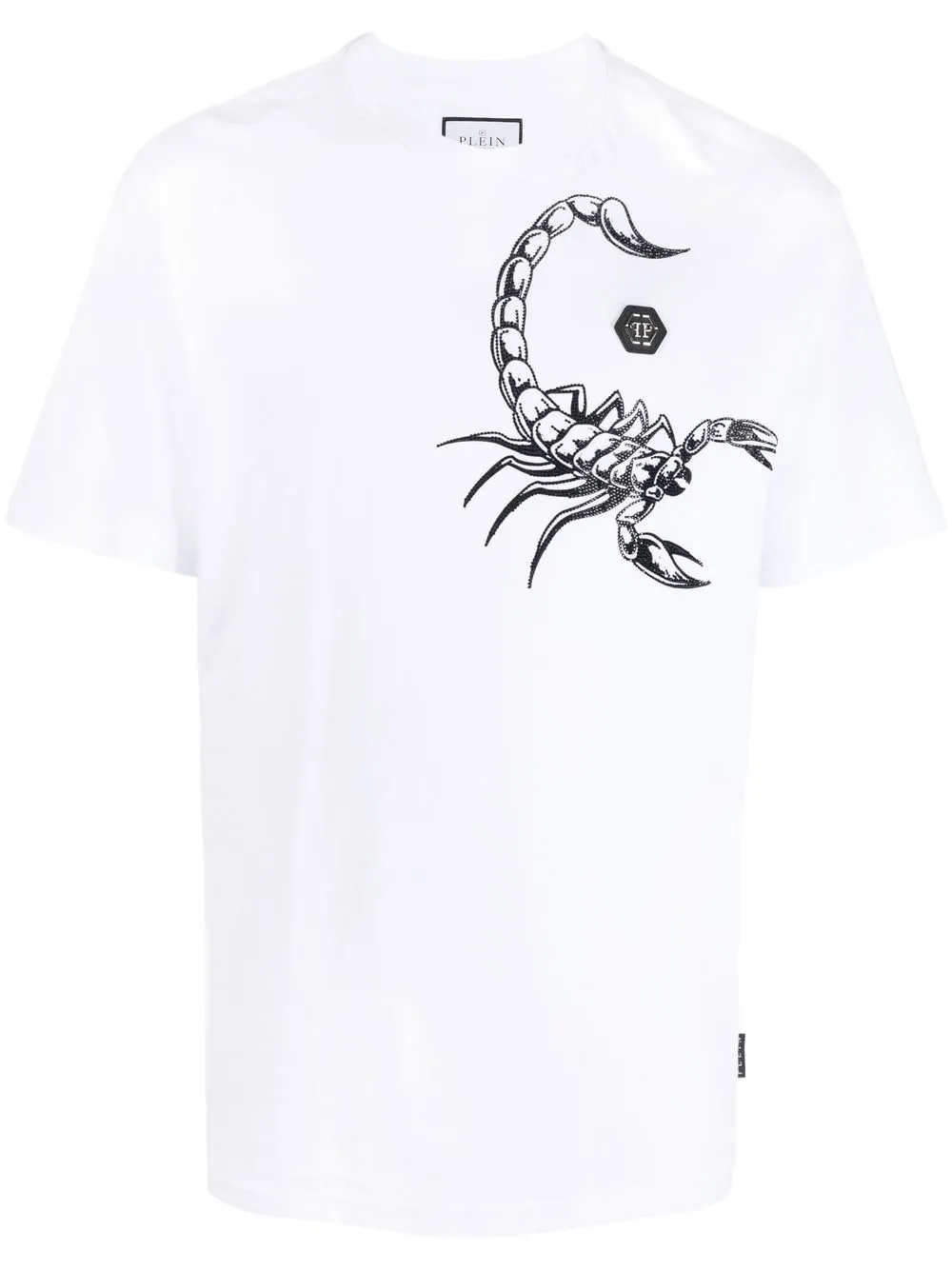 

Philipp Plein Scorpion-print short-sleeve T-shirt - White