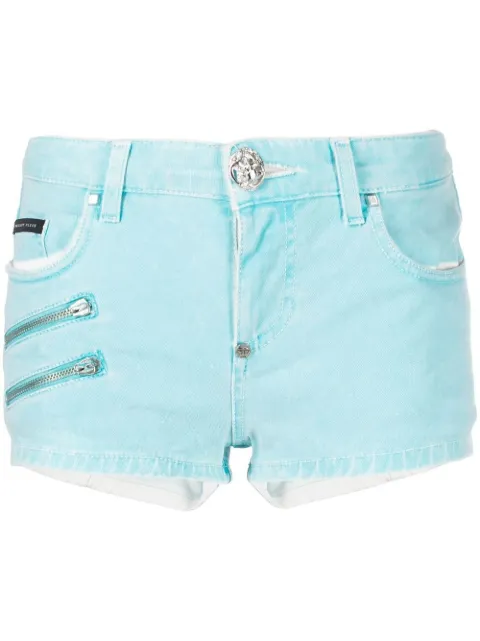Philipp Plein shorts de mezclilla Hot Pants Biker