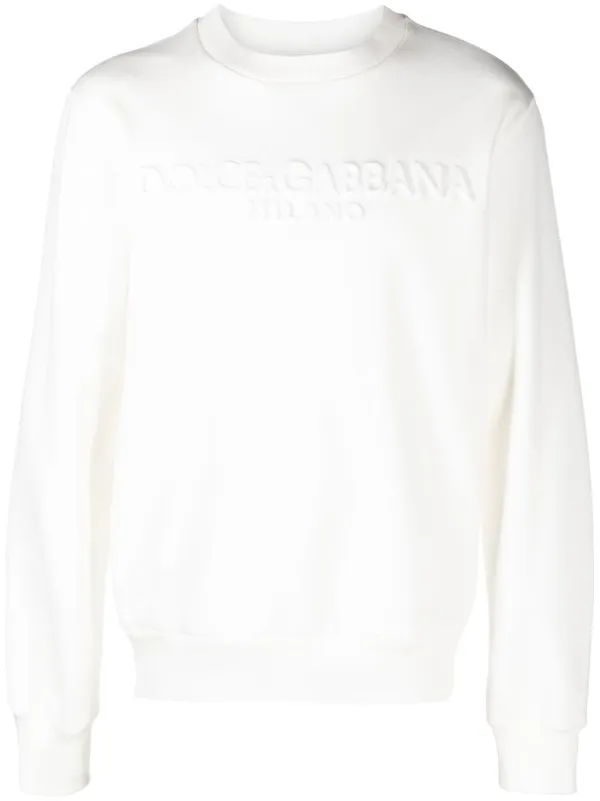 Dolce and shop gabbana white sweatshirt