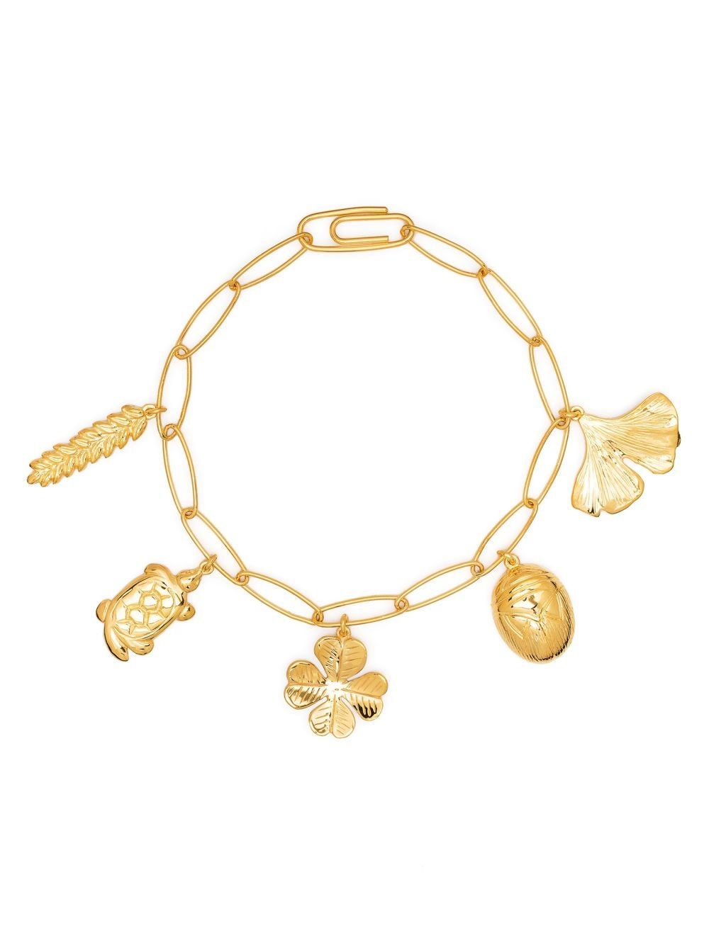 

Aurelie Bidermann pulsera de cadena con dije - Dorado