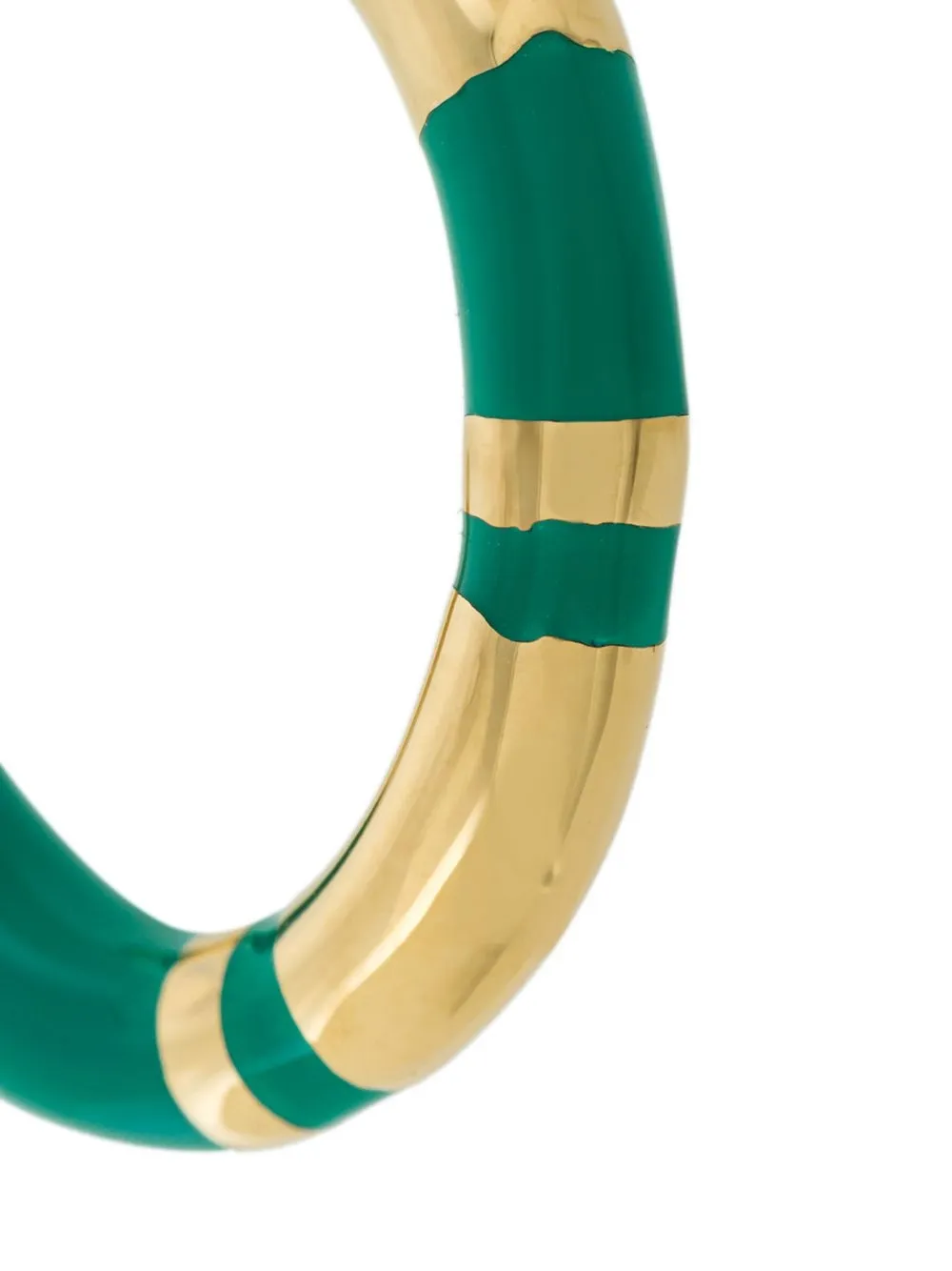 Aurelie Bidermann Panelled Half Hoop Earrings In Gold
