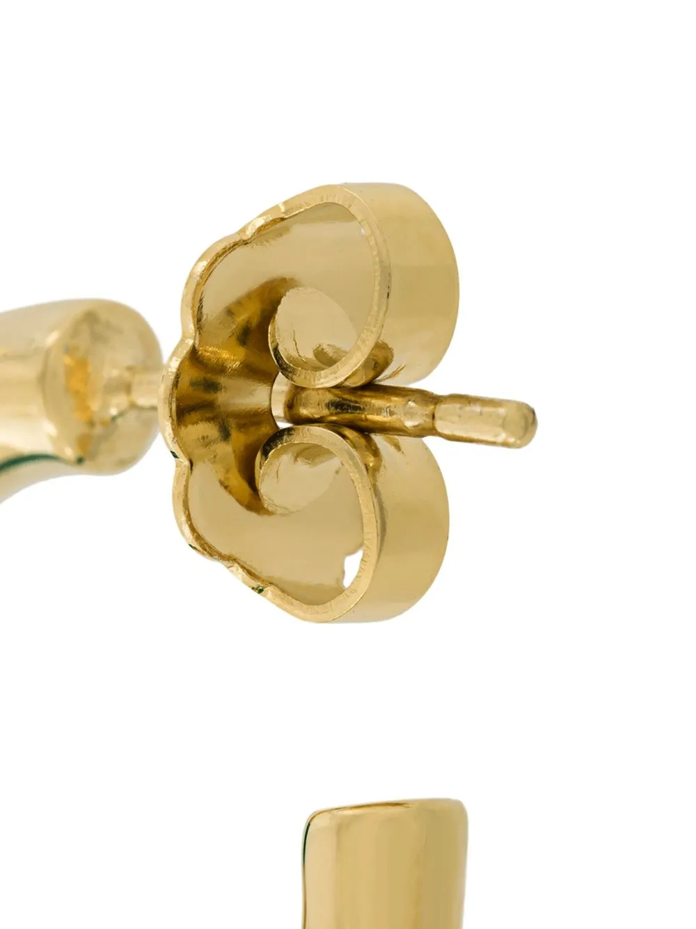 Aurelie Bidermann Panelled Half Hoop Earrings In Gold