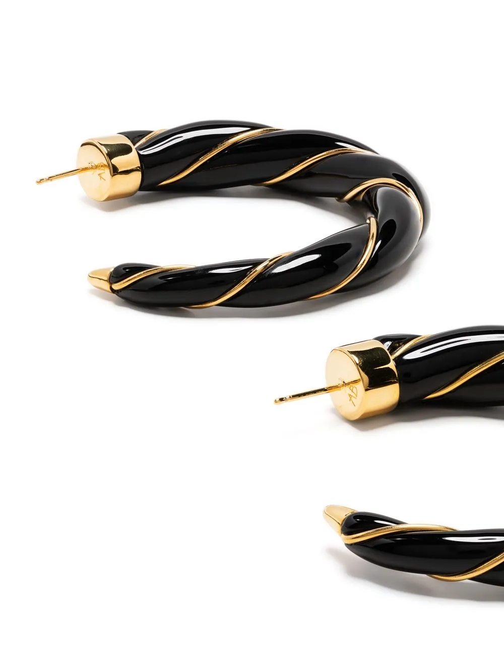  Aurelie Bidermann Half Hoop Earrings - Gold 