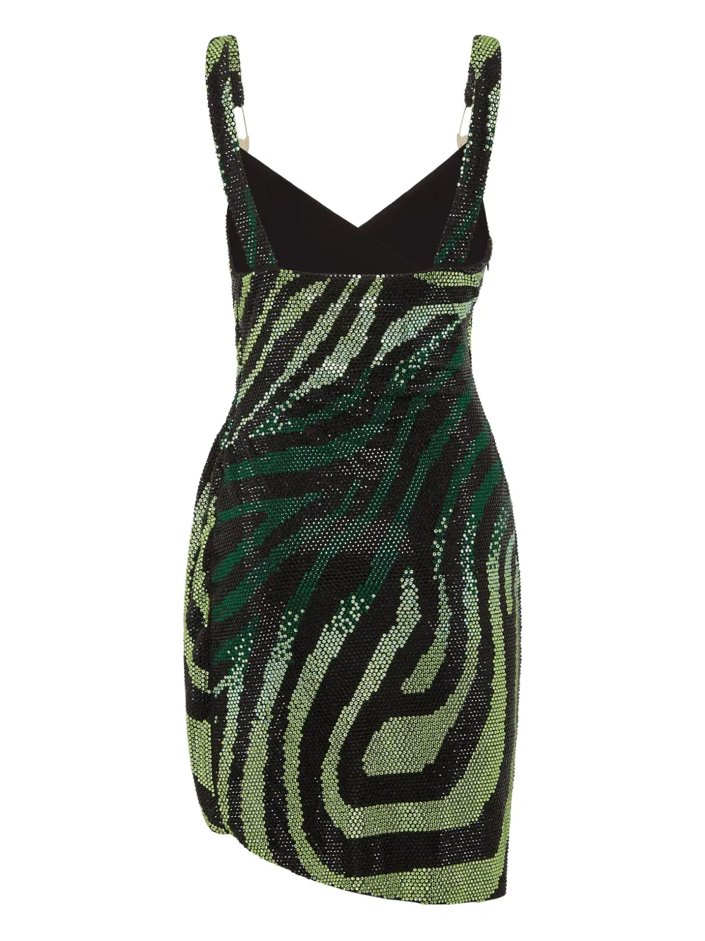 Philipp Plein 'Mini Dress Crystal' - Groen