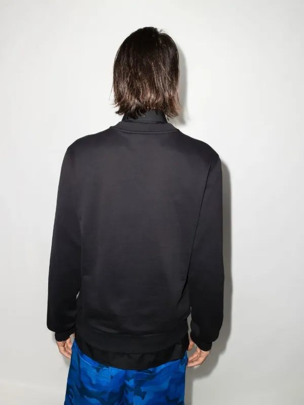 Dolce & Gabbana logo-embroidered Cotton Sweatshirt | Black