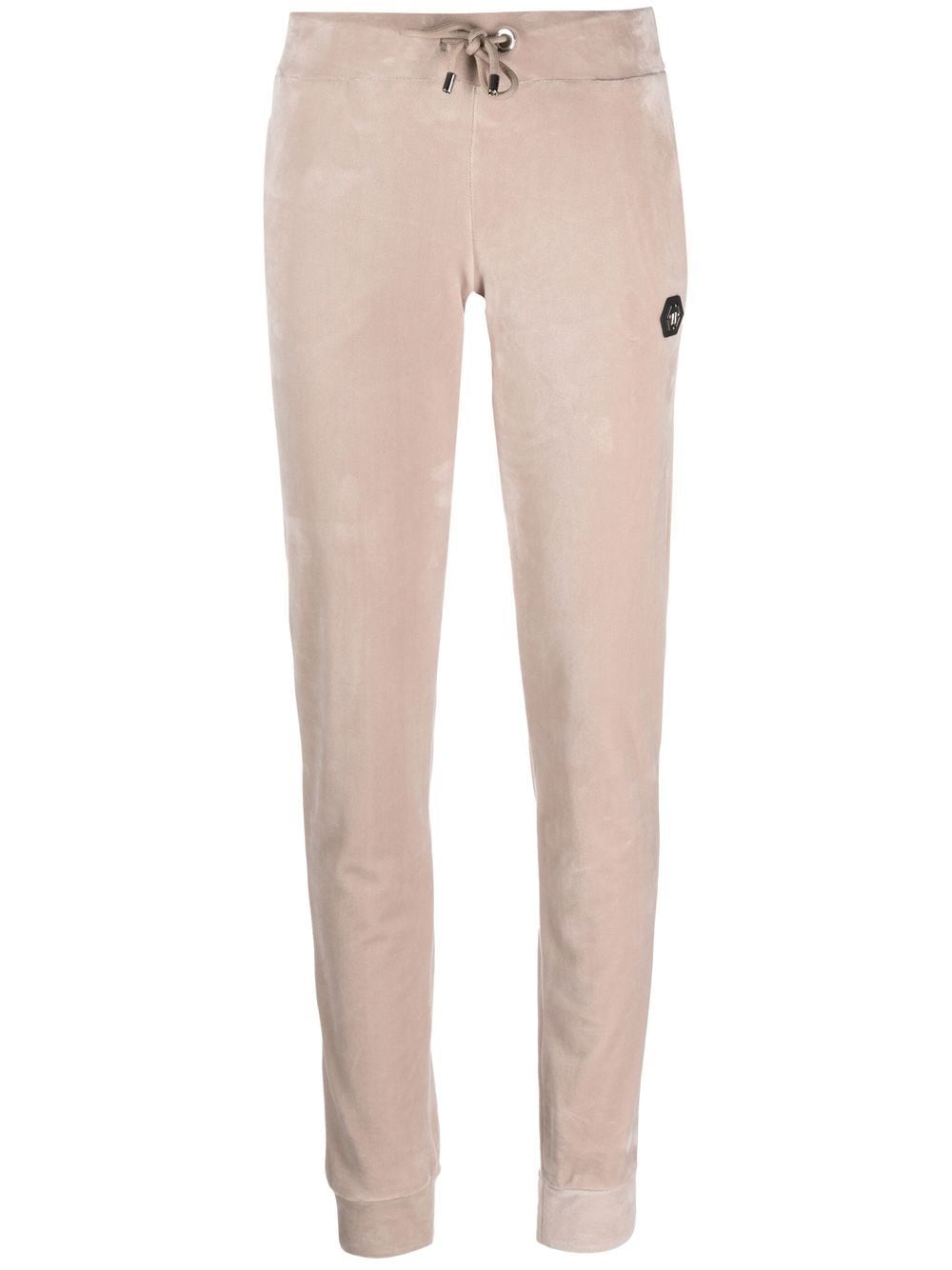 Philipp Plein Logo-patch Track Trousers In Nude