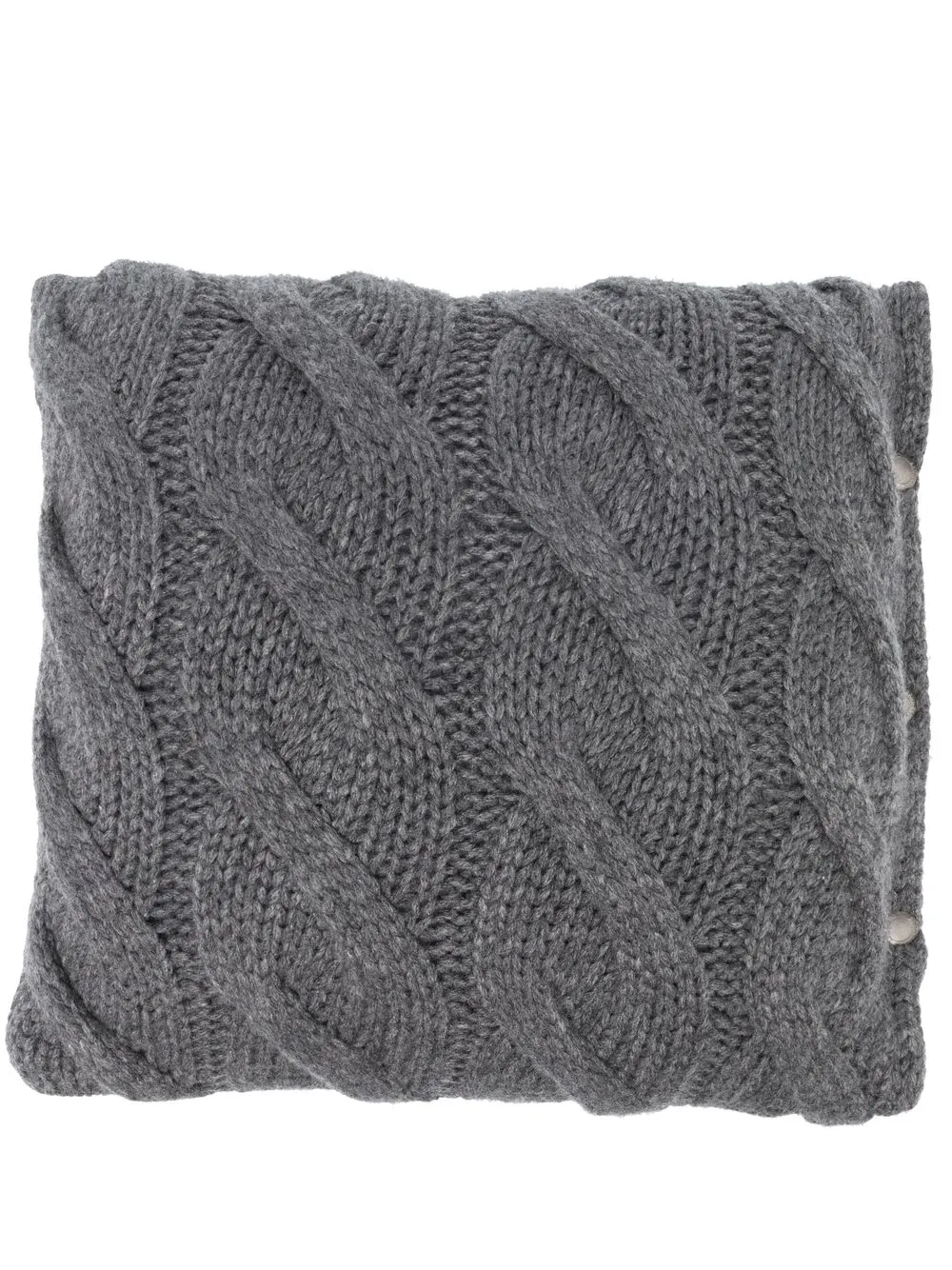 

Brunello Cucinelli cable-knit cashmere cushion - Grey