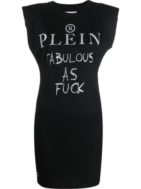 Philipp Plein crystal-embellished logo cotton T-shirt Women