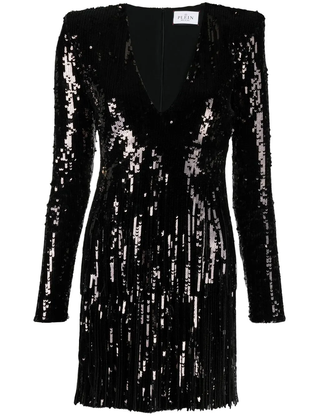 

Philipp Plein sequin-embellished long-sleeve dress - Black