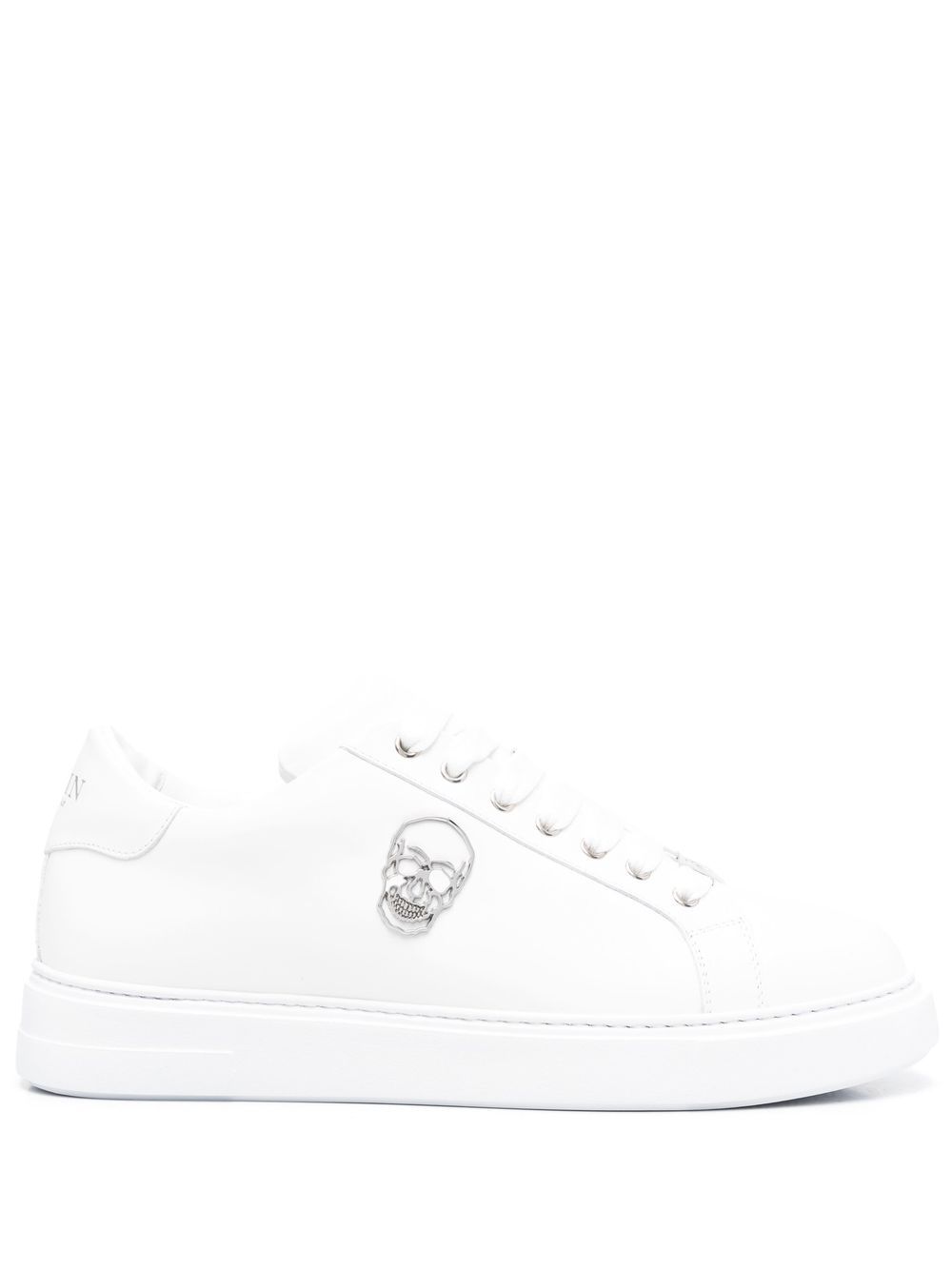 Image 1 of Philipp Plein Skull-plaque low-top sneakers