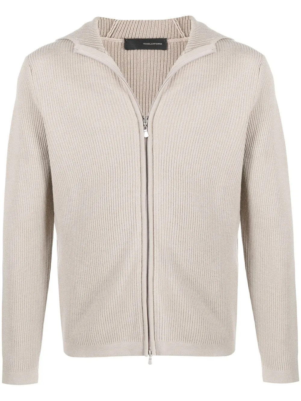 

Tagliatore suéter de canalé con capucha - Gris