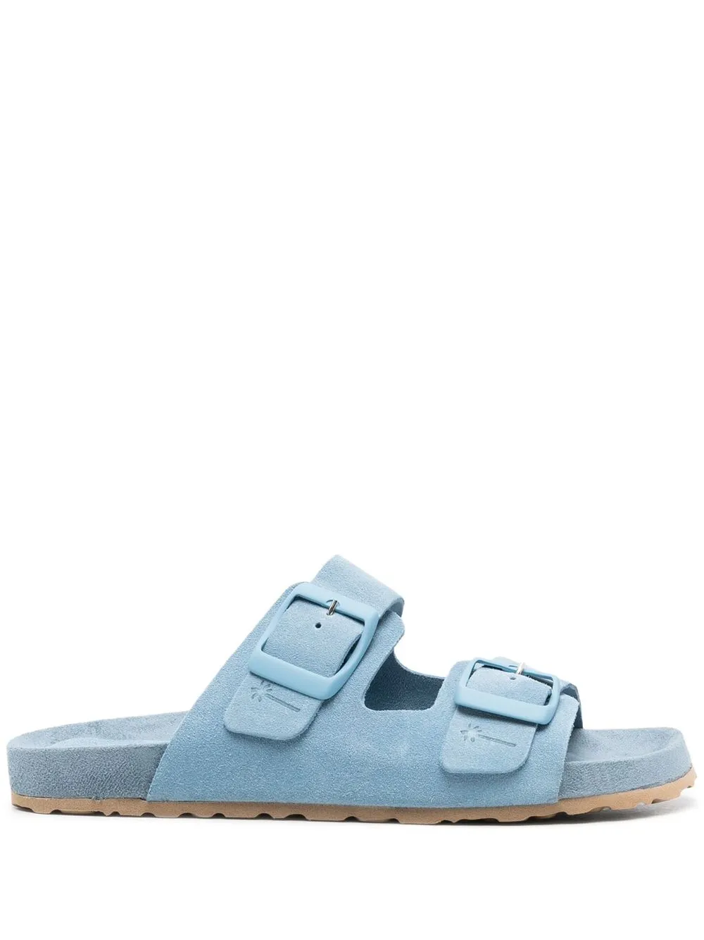 

Manebi Hampton buckle-detail slides - Blue