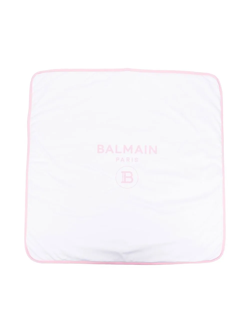 

Balmain Kids logo-print quilted blanket - White