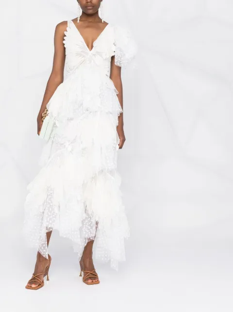 ZIMMERMANN Rhythmic Fluted Gown - Farfetch