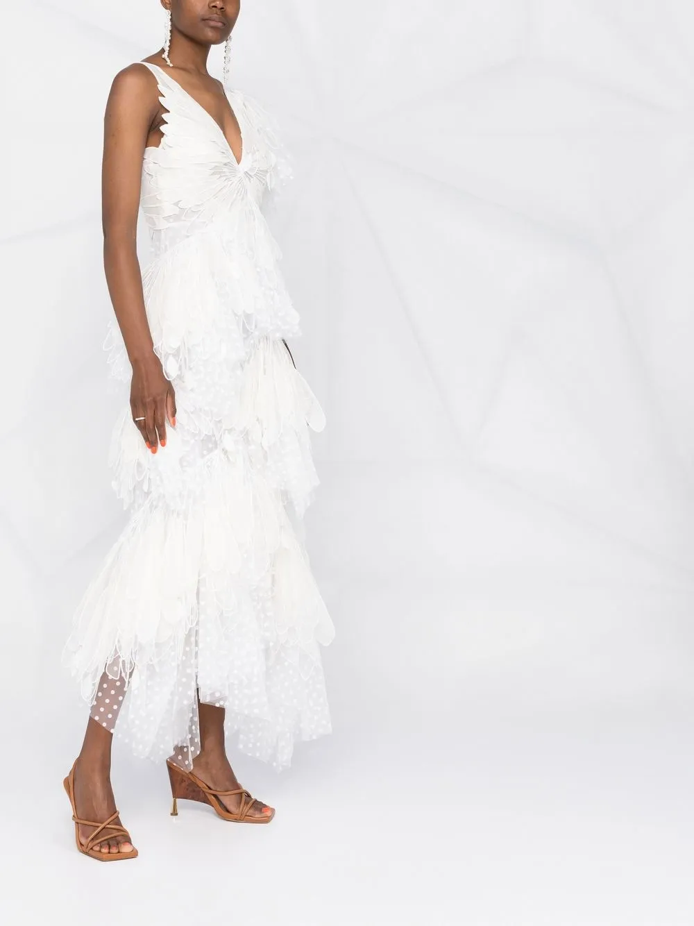 ZIMMERMANN Rhythmic Fluted Gown Farfetch