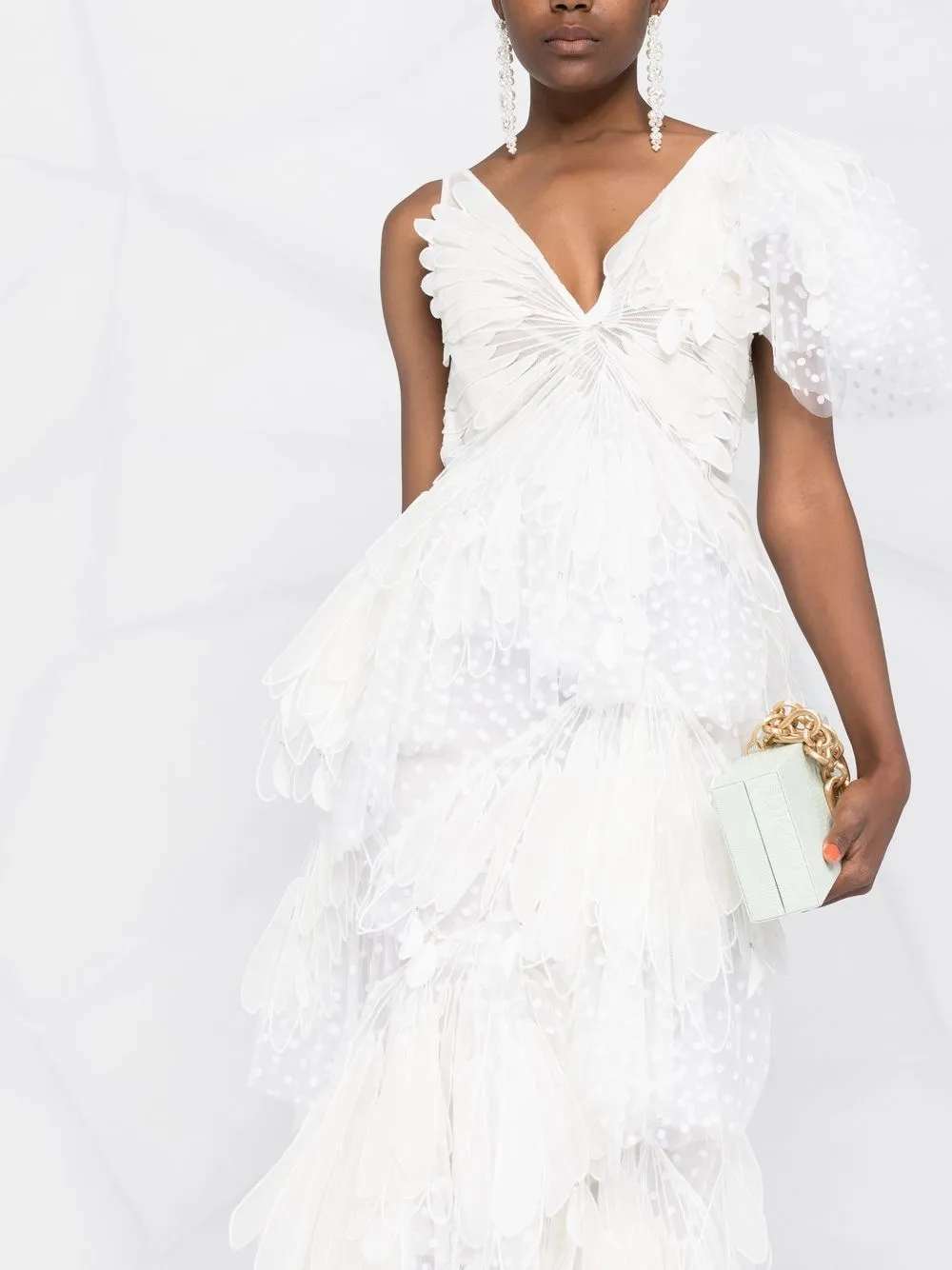 ZIMMERMANN Rhythmic Fluted Gown Farfetch