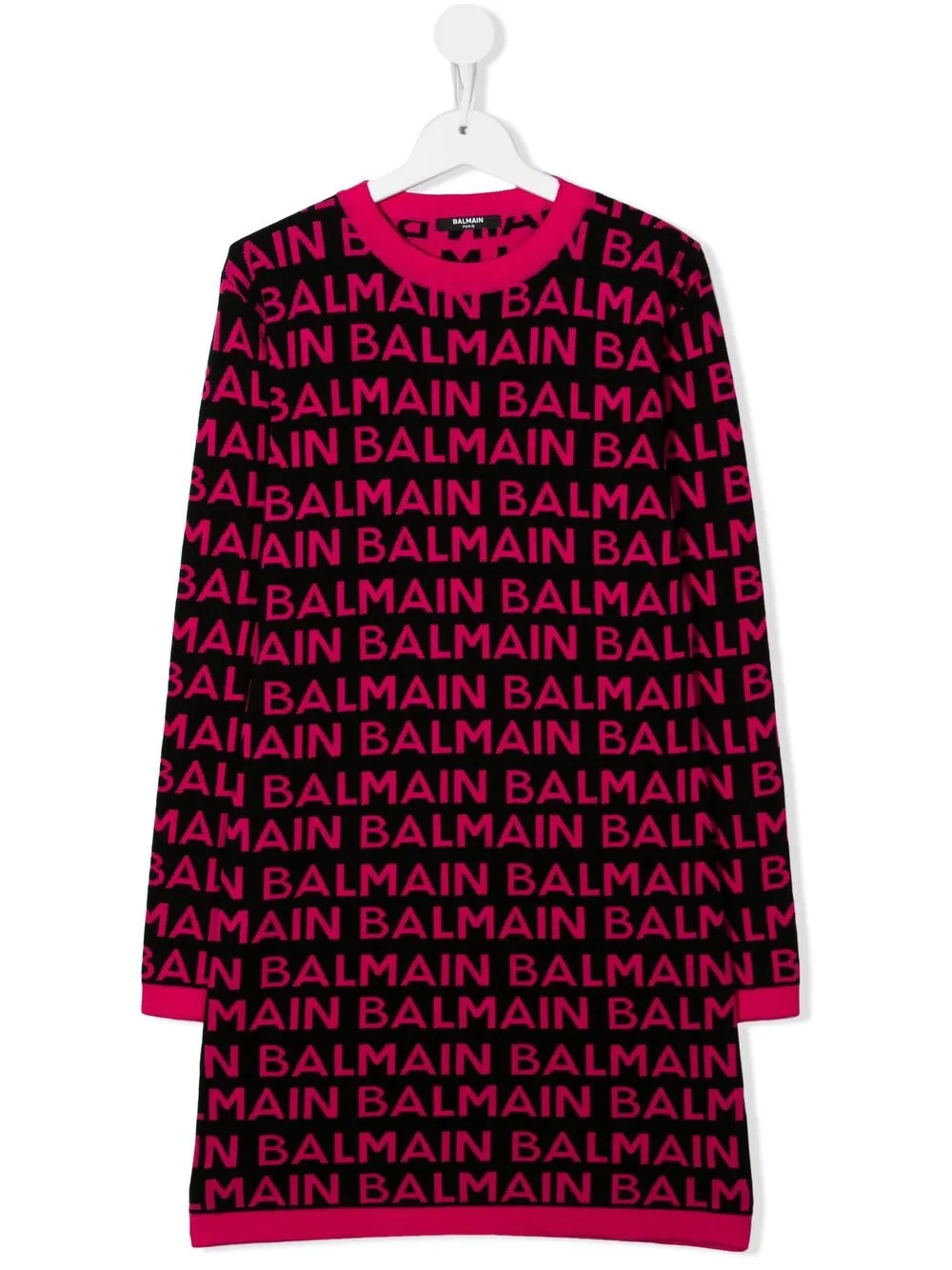 

Balmain Kids TEEN logo print dress - Black