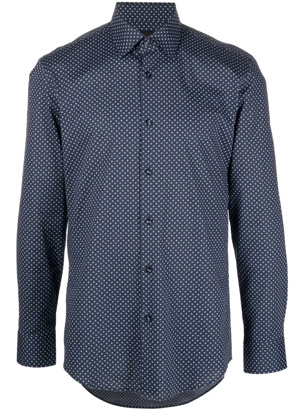 

BOSS camisa con estampado gráfico - Azul